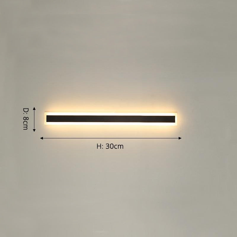 3 Couleurs Dimmable Longue Moderne Applique Murale Extérieure LED Applique  Extérieure Maison Luminaire IP65 Étanche Noir Minimaliste Applique Murale  pour Porche avec Télécommande (120cm 38W 2 Pack ) : : Luminaires  et Éclairage